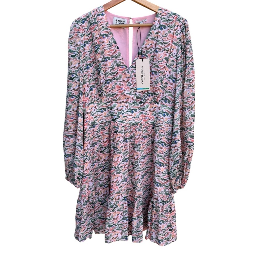 Scotch & Soda Faux Wrap Chest Mini Sundress